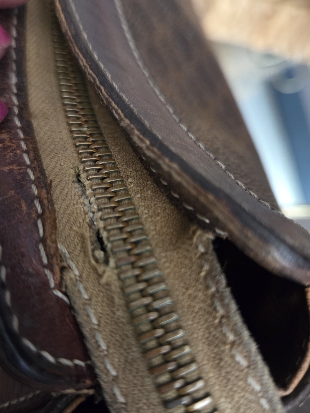 Celine Paris Vintage Macadam Brown Coated Canvas Leather Clutch Portfolio Italy - Picture 11 of 16